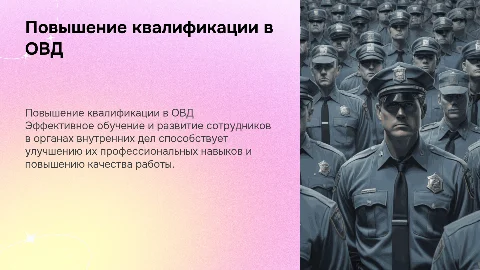 Повышение квалификации в системе ОВД