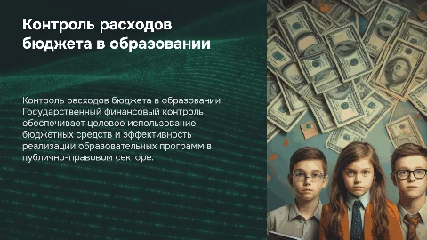 Государственный финансовый контроль за расходами бюджета