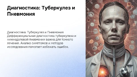Дифференциальная диагностика туберкулеза и пневмонии