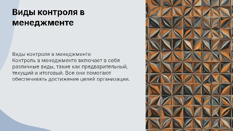 Виды контроля в менеджменте: описание и примеры