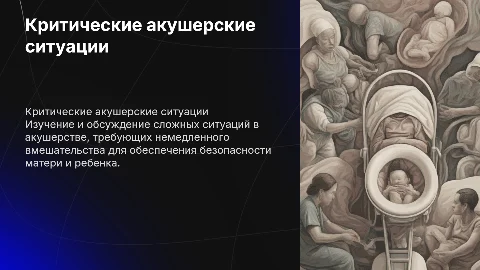 критические акушерские ситуации