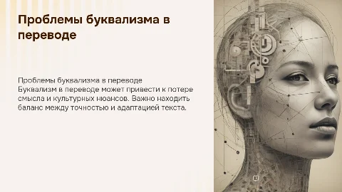 ПРОБЛЕМЫ БУКВАЛИЗМА В ПЕРЕВОДЕ