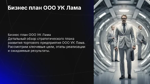 Бизнес план торгового предприятия ООО УК лама