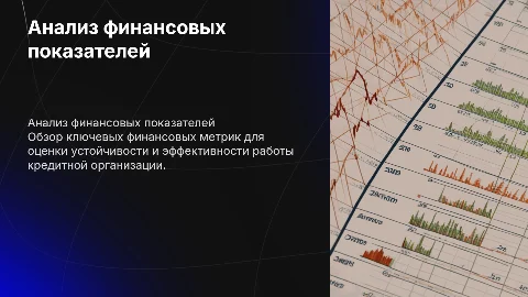 Анализ финансовых показателей кредитной организации