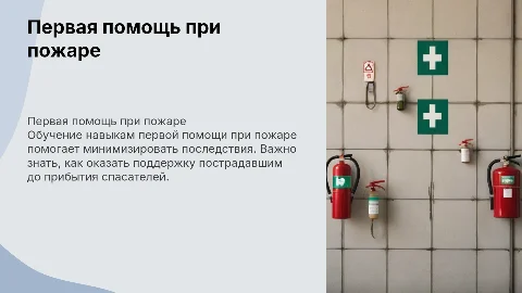 первая помощь пострадавшим при пожаре