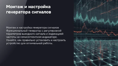 Монтаж и настройка функционального генератора с индикацией частоты