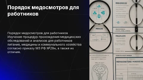 Порядок прохождения врачей и анализов по приказу МЗ РФ №29н