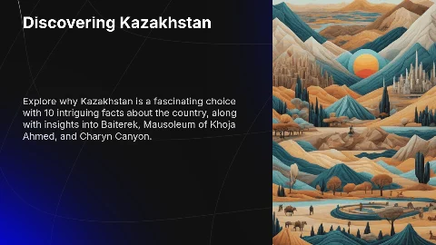 Казахстан: 10 фактов о стране и 5 фактов о Байтереке и Чарынском каньоне