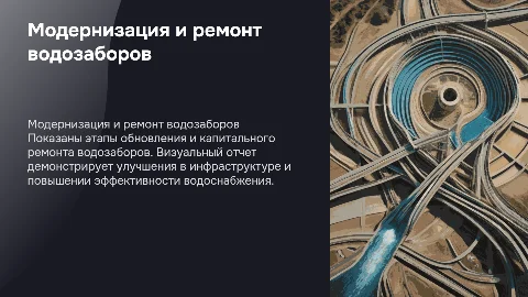 Работы и фотоотчет по модернизации водозаборов