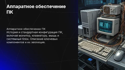Аппаратное обеспечение ПК: история и стандартная конфигурация