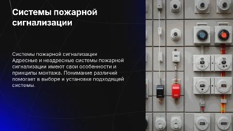 Адресные и неадресные системы пожарной сигнализации: монтаж