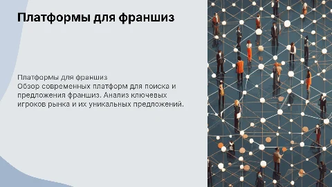 платформы по предложениям франшизы