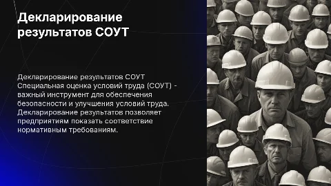 декларирование результатов специальной оценки условий труда