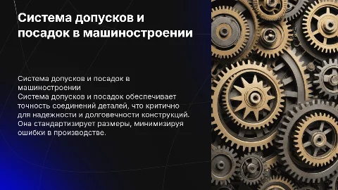 Система допусков и посадок