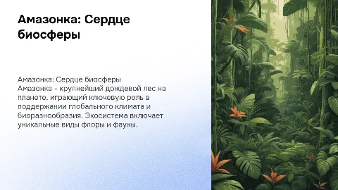 Амазонка экосистема