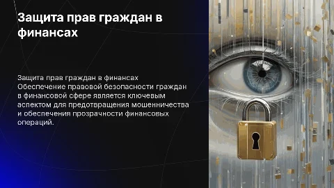 Защита прав гражданв финансовой сфере