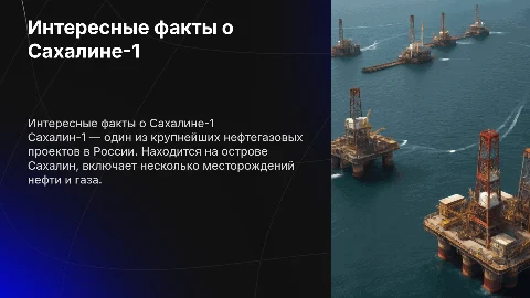 Интересные факты о скважине Сахалин-1