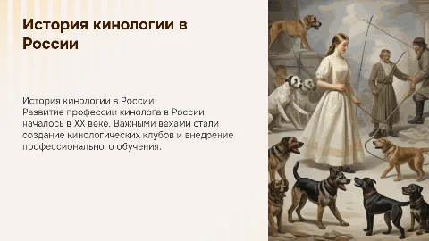 становлением кинолога в россии