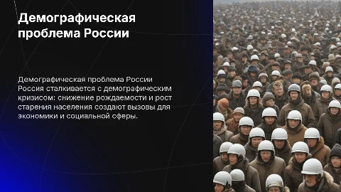 Демографическая проблема современной России