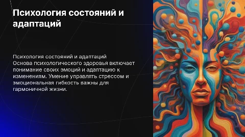 Психология состояний и адаптаций: основы психологического здоровья