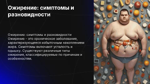 Ожирение симптомы и типы