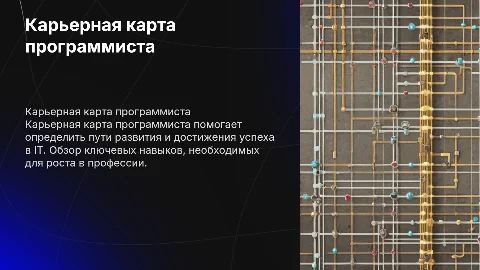 Презентация на тему Карьерная карта программиста
