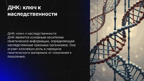 ДНК как основа наследственности
