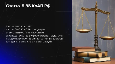 статья 5.85 коап рф