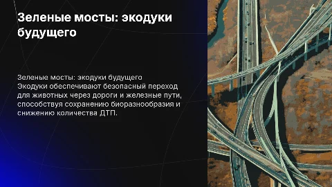зеленые мосты (экодуки)