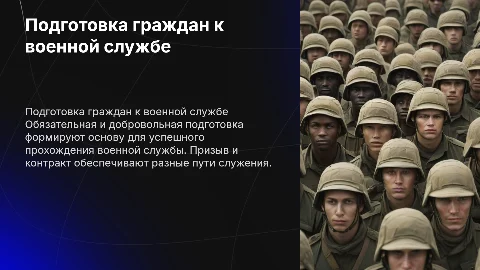 Обязательная и добровольная подготовка граждан к военной службе