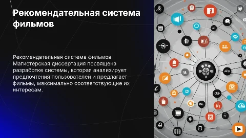 Рекомендательная система подбора фильмов: магистерская диссертация