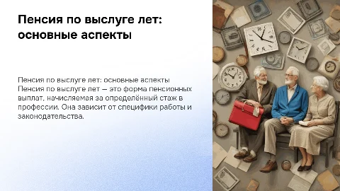 пенсия по выслуге лет
