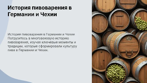 История развития пивоварения в Германии и Чехии