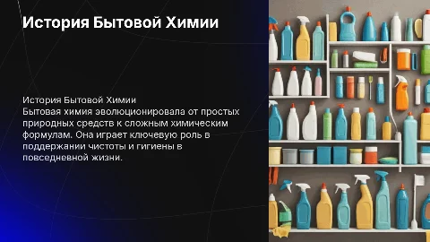 история Бытовой химии