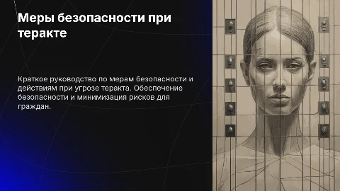 Меры безопасности и порядок действий при угрозе теракта