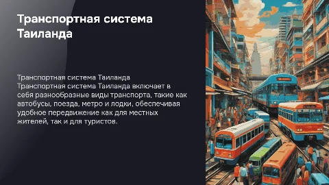 транспортная система тайланд
