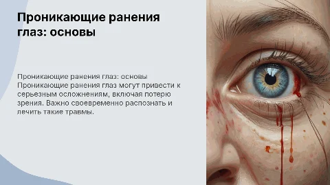 проникающие ранения глаз