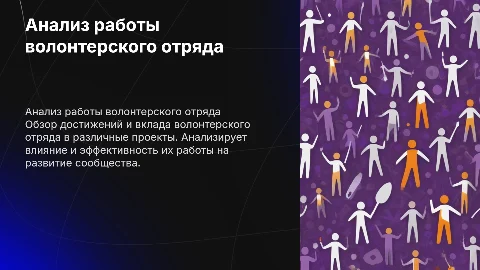 Анализ работы волонтерского отряда: достижения и вызовы