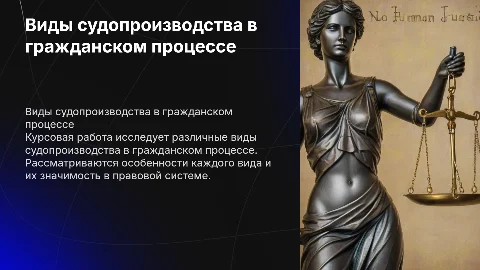 По курсовой работе на тему Виды судопроизводства в гражданском процессе