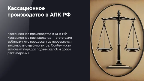 Кассационное производство в арбитражном процессе: особенности
