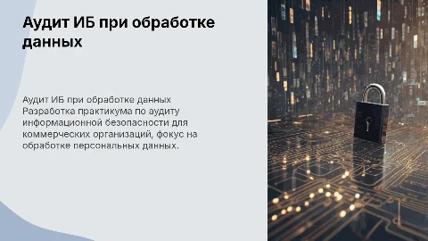 Практикум по аудиту информационной безопасности и защите данных