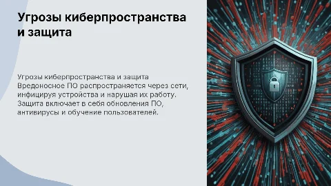 Угрозы киберпространства: защита от вредоносного ПО