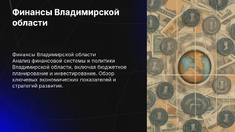 Финансовая система и политика ​ Владимирской области​