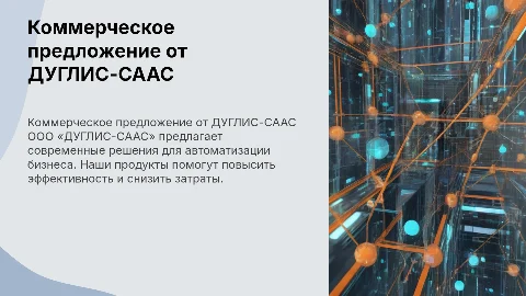 Коммерческое предложение ООО «ДУГЛИС-СААС»
