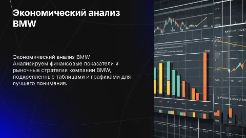 Экономический анализ компании BMW с таблицами и графиками