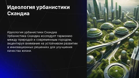 Идеология урбанистики Скандиа