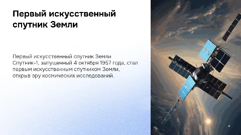Первый исскуственный спутник Спутник-1