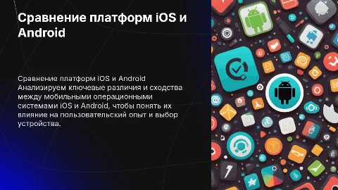 Сравнительный анализ мобильных платформ OS iOS и OS Android