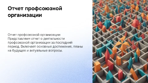 отчет профсоюзной организации