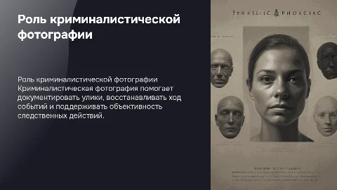 Криминалистическая фотография и её роль в следственных действиях